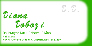 diana dobozi business card